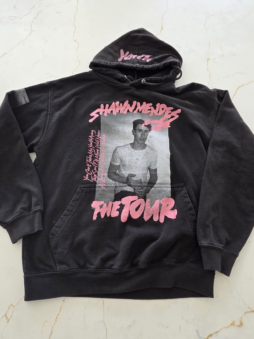 Shawn Mendes The Tour Hoodie Medium Pink Amd Black